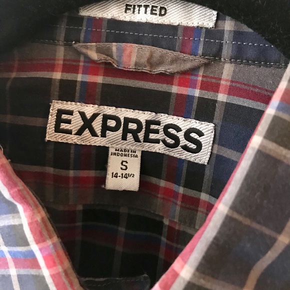 Plaid Fitted Button Down Shirt - Picture 2 of 3